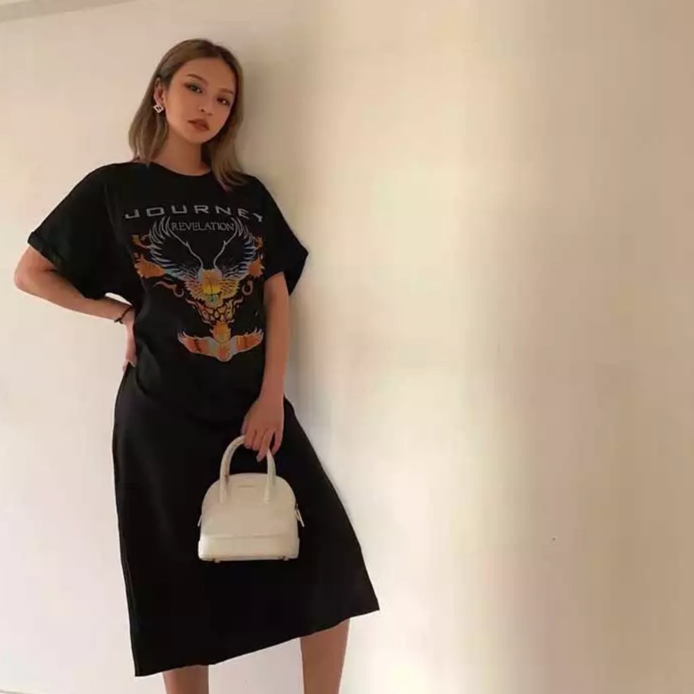 S-L Vintage Grunge 🌗 Journey Graphic Tunic TeeNew - Picture 7 of 9